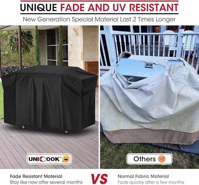Unicook Griddle Cover for Blackstone 36 Inch ProSeries Grills, Outdoor 70 Inch Flat Top BBQ Grill Cover for 4 Burner Cooking Station, Unique UV Resistant Waterproof Vinyl with Polyester Lining