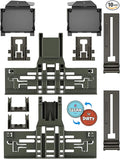 Upgraded WPW10546503 W10546503 Dishwasher Upper Rack Adjuster Assembly & W10195372/3 Dishrack Adjuster Housing for Kitchenaid Dishwasher Parts KDTE334GPS0 KDFE104HPS0 Top Rack Adjuster, 10Packs