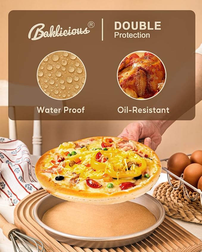 Baklicious 250Pcs 9 Inch Parchment Paper Rounds. Non Stick Round Parchment Paper, Baking Parchment Circles for Cake Baking, Patty Separating, Tortilla Wrapping