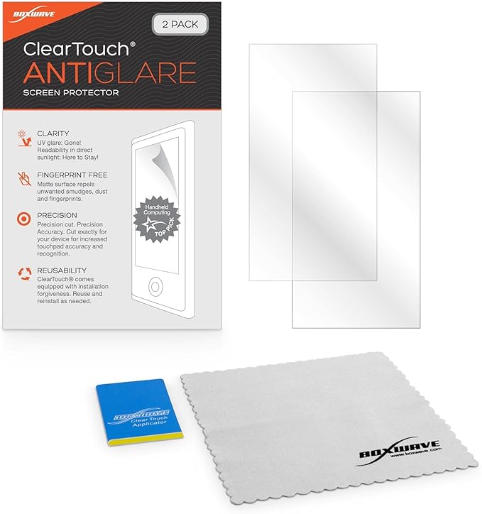 BoxWave Screen Protector Compatible with Revolution Cooking InstaGLO R90 Toaster - ClearTouch Anti-Glare (2-Pack), Anti-Fingerprint Matte Film Skin