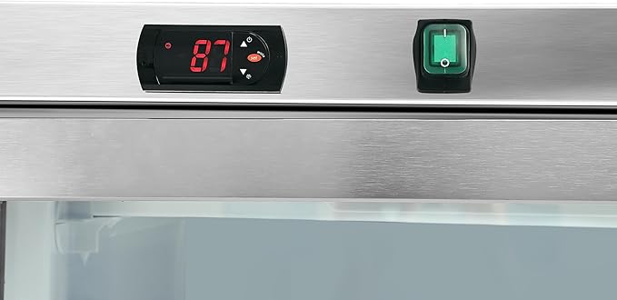 KoolMore 21 Cu. Ft. Commercial Freezer with Glass Door in Stainless Steel - Manual Defrost (KM-GDF20MD)