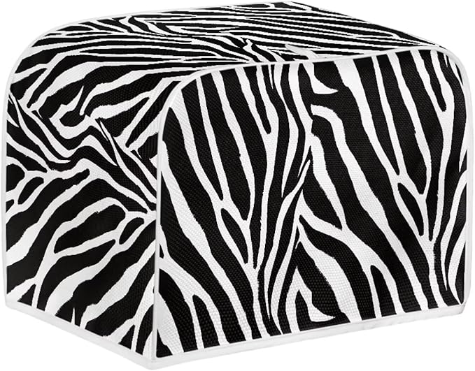 Zebra Stripe Toaster Covers 2 Slice Dust Protection Bread Maker Protectors with Top Handle Kitchen Accessories Appliance Toaster Bread Machine Cover Keep Clean