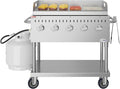 36 in. Commercial Outdoor Propane Grill with Griddle in Stainless-Steel, ETL Listed (CGKIT3-36G)