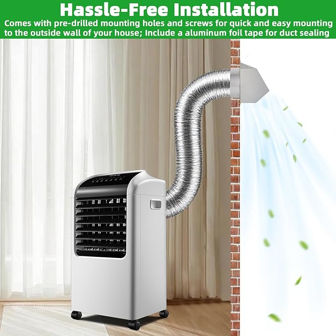 6 Inch Wall Vent Cover Dryer Vent Cover Outside,304 Stainless Steel Exhaust Vent Cover Cap with Screen and Damper,External Extractor Exterior Wall Vent Hood Air Vent for Range Hood Bathroom Fan Duct