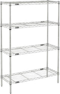 Metro Professional's Choice Commercial-Grade NSF Shelving Unit - Multipurpose Adjustable Wire Shelf for Home, Garage, Kitchen and More - 4 Shelves, 14" W x 36" L x 54" H - Chrome