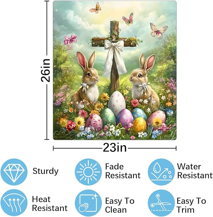 Easter Eggs Rabbit Holiday Dishwasher Magnet Cover Magnetic Dishwasher Decorative Cover Front Dishwasher Door Covers Reuseable Dishwasher Covers Decal for Kitchen Home Decorative