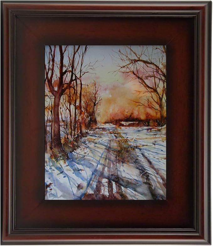 Creative Mark Plein Air Style Frame, Mahogany, 12x24-2.75" Wide Moulding with 1/2" Rabbet Depth, Open Back W/O Glazing, Museum Quality, For Art Panels, Stretched Canvas, Pictures & More