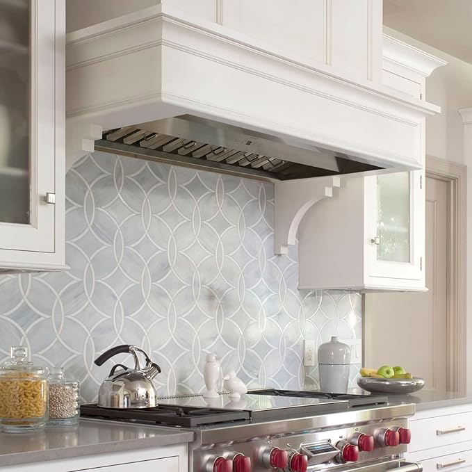 Akicon Range Hood Insert 36 Inch, Ultra Quiet, Powerful Suction Built-in Kitchen Vent Hood, Stainless Steel Ducted Stove Hood with Dimmable LED Lights Warm White, 3-Speeds 600CFM