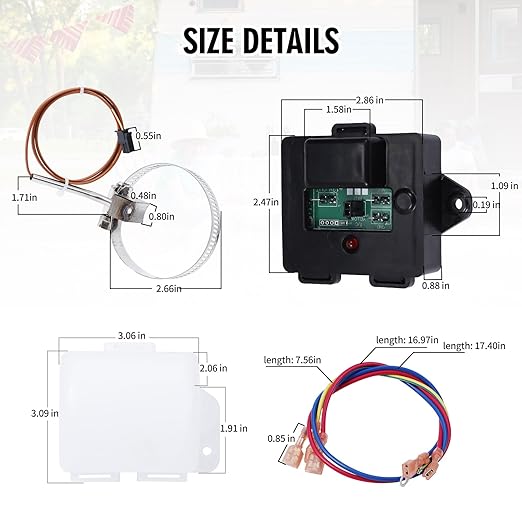 𝟲𝟯𝟳𝟯𝟲𝟬 Temp Monitor Control Kit - Upgraded Temperature Sensor for Norcold RV Refrigerator (Compatible with 2118,1200,1201,1210,1211 Series), Replaces #634677/637360/634678