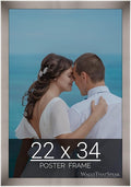 wallsthatspeak 22x34 Stainless Picture Frame for Puzzles Posters Photos or Artwork