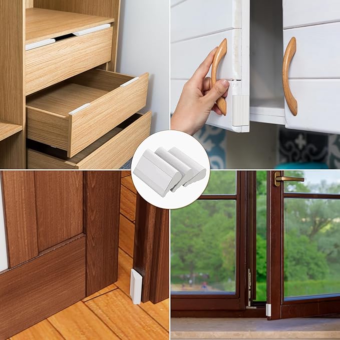 2Pcs×196" Wedge-Shape Foam Window Weather Stripping Door Seal Strip,Soundproofing Frame Insulation Tape for Exterior Front Door,Noise Cancelling Window Inserts,Door Gap Filler Light Blocker,White