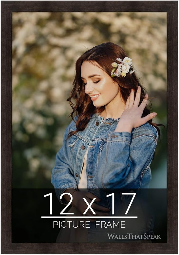 wallsthatspeak 12x17 Espresso Brown Picture Frame for Puzzles Posters Photos or Artwork