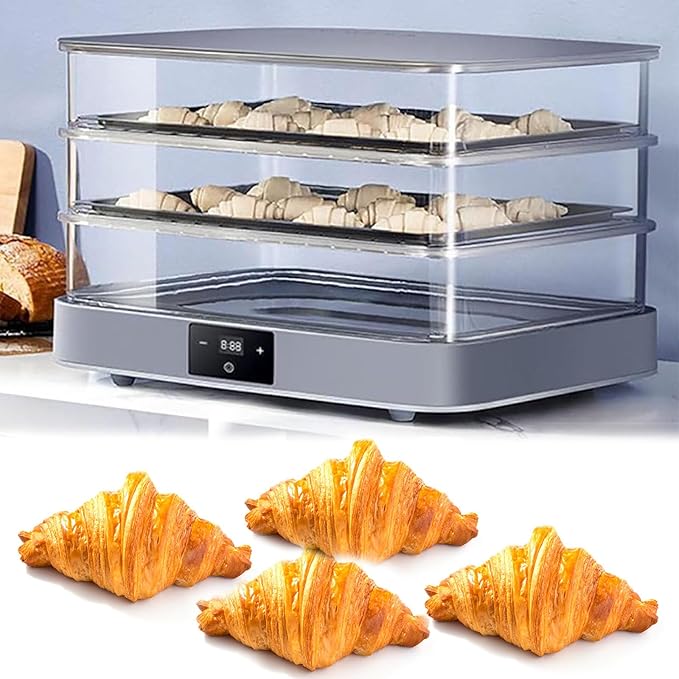 40L Home Bread Proofing Box,Electric Dough Proofer Machine,with Adjustable Temperature,Timing and Humidity Control for Even Fermentation,Perfect for Home Use