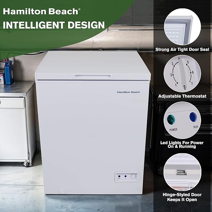Hamilton Beach 5 cu ft Chest Freezer, White