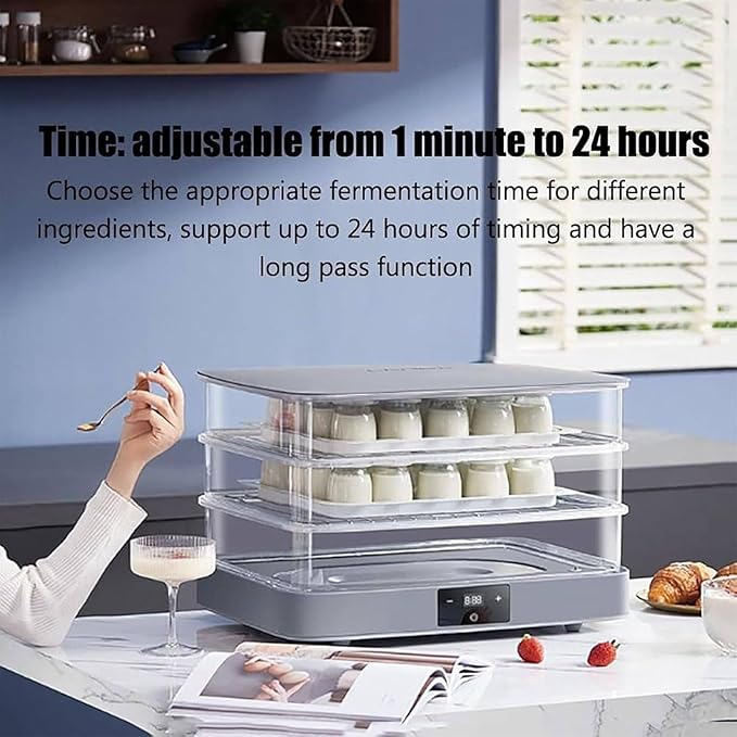 40L Home Bread Proofing Box,Electric Dough Proofer Machine,with Adjustable Temperature,Timing and Humidity Control for Even Fermentation,Perfect for Home Use