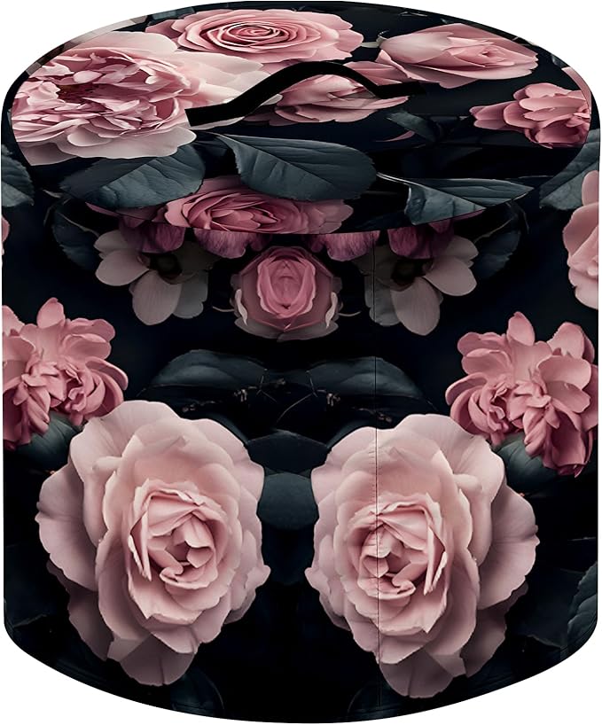 Kitchen Appliance Accessories Dust Cover for 3-6-8 Quart Instant Pot, Pressure Cooker, Air Fryer & Crock Pot,Decorative Appliance Cloth Cover with Top Handle & Storage Pockets (Pink, 6 Quart)
