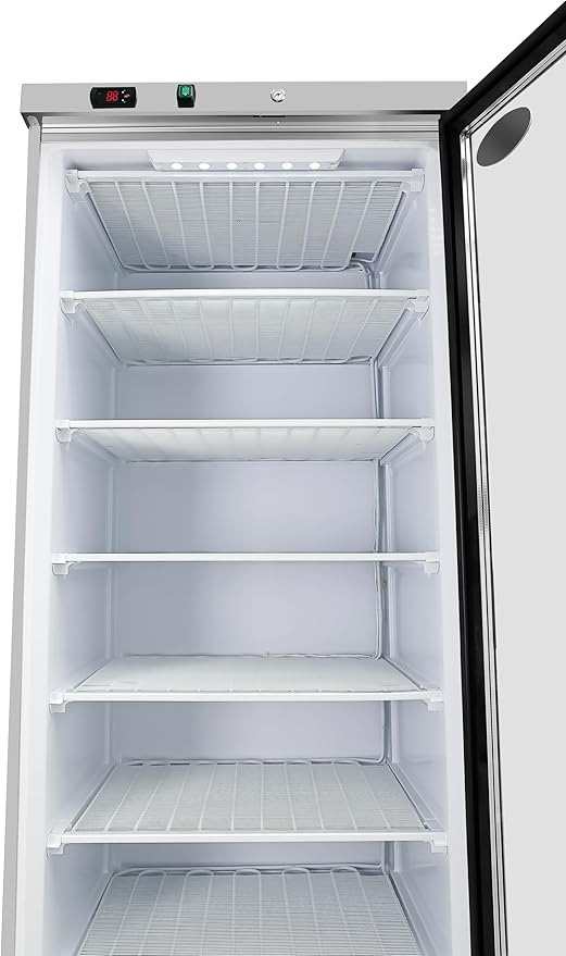 KoolMore 21 Cu. Ft. Commercial Freezer with Glass Door in Stainless Steel - Manual Defrost (KM-GDF20MD)