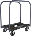 SNAP-LOC, All Terrain, 4 Wheel Dolly Heavy Duty Build, Dolly Cart, 6 Inch Casters, E Strap Attachment Included, 1,600 lb Capacity, Made in USA, Black