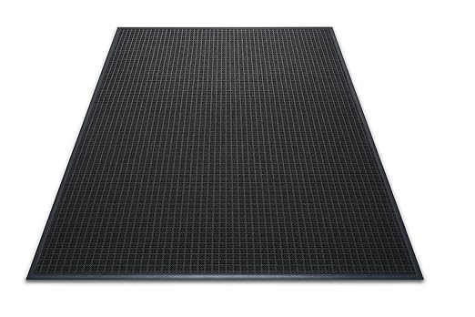 Guardian WaterGuard Indoor/Outdoor Wiper Scraper Floor Mat, Rubber/Nylon, 4'x6', Charcoal
