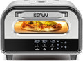 Pizza Oven Indoor,pizza maker,Makes 12 Inch Pizzas in 90s at 850°F,Countertop Electric Pizza Oven with Continuous Baking Without Reheating,Pizza Cooker with 6 Preset Modes,Pizza Stone&Peel Included