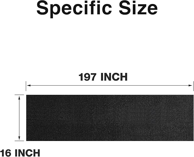 Black Shelf Drawer Liners for Toolbox: 5 MM Thick Non-Slip Foam Kitchen Drawers Liner - 16 Inch Wide × 16 FT Easy to Cut Cabinet Mat for Pantry Shelves