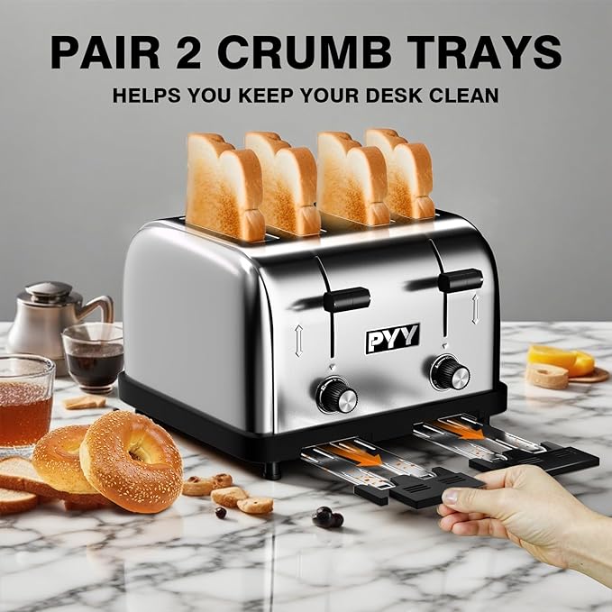PYY Commercial 4-Slice Toaster for Restaurant