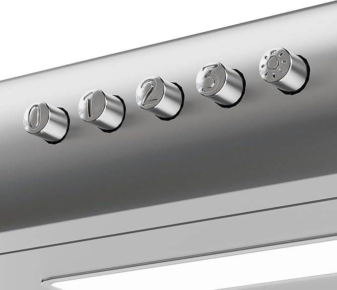 Under Cabinet Range Hood 30 inch Vent Hood for Kitchen with 3 Speed Exhaust Fan, Ducted and Ductless Convertible, Stainless Steel