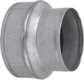 5" to 4" Inch Duct Pipe Adapter - Galvanized Steel HVAC Ducting Reducer for Ventilation - PVC Pipe, Hose Coupler - Heavy Duty Exhaust, Air Conditioner Fittings - Vent Flange Connector