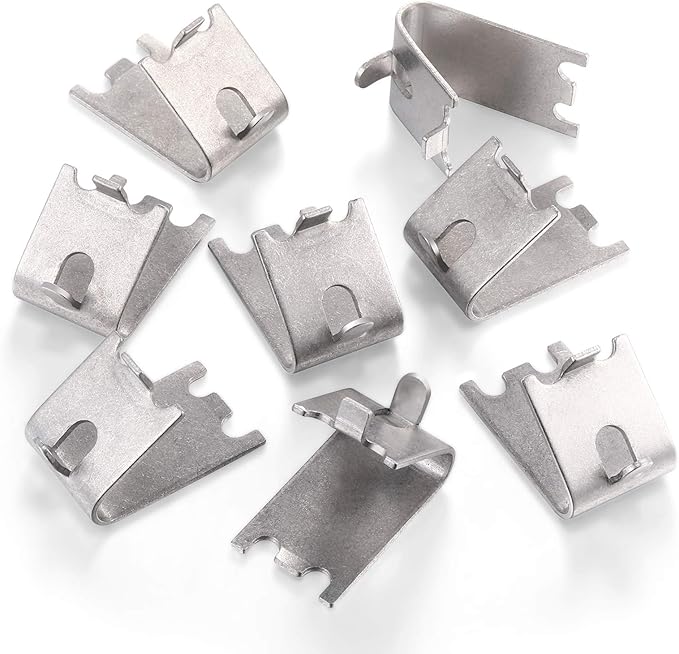 Hotop 8 Pieces 920158 Refrigerator Shelf Clips Freezer Cooler Shelf Support Commercial Replacement Rack Clips Buckles for Fridge Parts