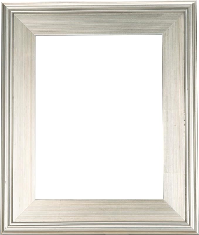 Creative Mark Plein Air Style Frame, Hand Leafed Silver, 6x8-2.75" Wide Moulding with 1/2" Rabbet Depth, Open Back W/O Glazing, Museum Quality, For Art Panels, Stretched Canvas, Pictures & More
