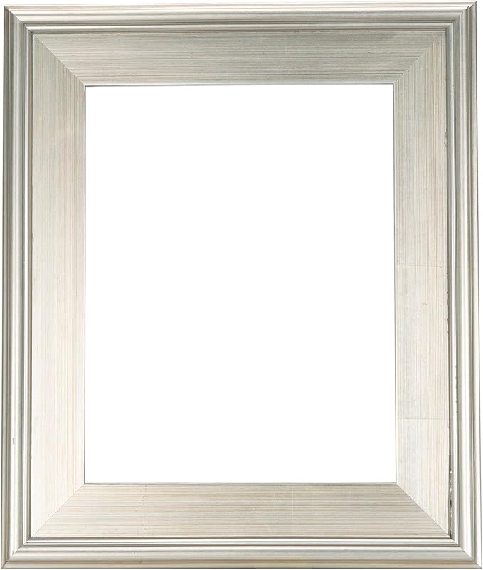 Creative Mark Plein Air Style Frame, Hand Leafed Silver, 10x10-2.75" Wide Moulding with 1/2" Rabbet Depth, Open Back W/O Glazing, Museum Quality, For Art Panels, Stretched Canvas, Pictures & More
