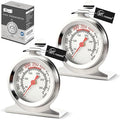 CloudHand Oven Thermometer 50-300°C/100-600°F Electric/Gas Oven Temperature Gauge Baking Thermometer Stainless Steel Instant Read Thermometer for Cooking 2Pcs