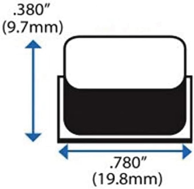 Clear Tall Square Adhesive Rubber Bumper Pads - Rubber Feet for Speakers, Electronics, Furniture, Appliances, Audio Equipment - 50 Pieces