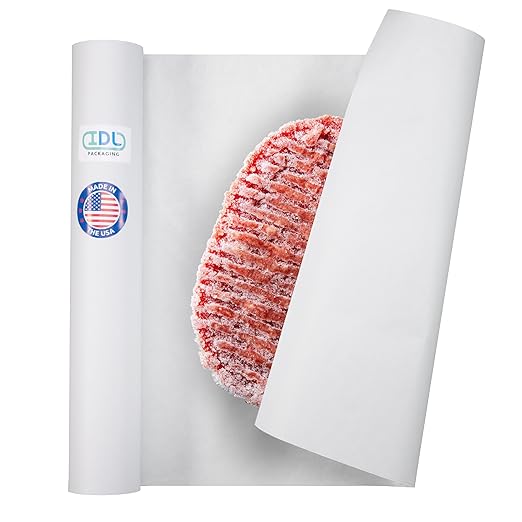 Freezer Paper Roll 18" x 1800" (150 feet) - USA-made White Paper for Freezing Food - Freezer Material with Special Coating for Meat & Fish - Strong Barrier Against Air and Moisture by IDL Packaging