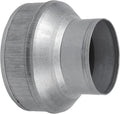6" to 4" Inch Duct Pipe Adapter - Galvanized Steel HVAC Ducting Reducer for Ventilation - PVC Pipe, Hose Coupler - Heavy Duty Exhaust, Air Conditioner Fittings - Vent Flange Connector