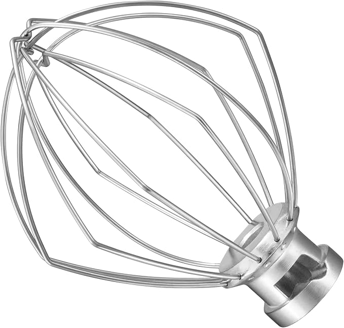 Gdrtwwh Wire Whip Attachment for KitchenAid Tilt-Head Stand Mixer,Stainless Steel Egg Cream Stirrer, Flour Cake Mayonnaise Whisk(Replace K45WW)