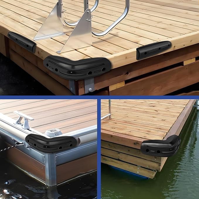Corner Dock Bumper Fender, Marine Corner Dock Fender Bumper, Soft Dock Bumper Guards Dock Bumpers Dock Corner Side Edge for Boat Docks