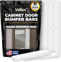 20 Clear Silicone Bumper Strips – 2.8" x 0.4" Anti-Slip Pads for Cabinets, Glass Table Tops, and Chairs – Wall Protector & Soft-Close Noise Dampening Pads by Vellax