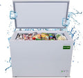 Hamilton Beach HBFRF1006 Chest Freezer-Adjustable Thermostat-Removable Vinyl Coated Wire Basket-Easy Defrost Drain-10 Cubic Feet, 10 cu ft, White (pack of 1)