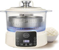 Low Carb Rice Cooker,3L Multifunction Low Sugar Rice Cooker Small,Reservable & Timable,4H Keep Warm,Cooking,Simmering,Stewing,Steaming All In One,Ideal for Small Familie,Apartment(3L,Beige)