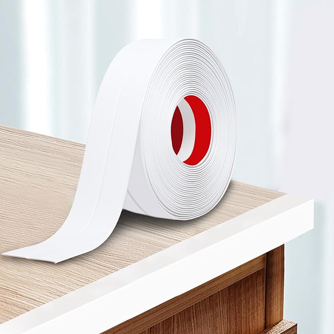 Storystore Wall Corner Protector Moulding Trim 2.4 in x 13 Ft,Peel and Stick Corner Moulding Trim, Self Adhesive Corner Guards Edge Protector for Wall Edge Corner, Countertop,White