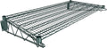24" x 48" Green Epoxy Wire Wall Mount Shelf