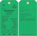Tags 4 Less Custom Fire Extinguisher Tags – Preventative Maintenance Labels for Monthly Inspections, Alternative to Safety Sticker for Easy Record-Keeping – Pack of 100 (Dark Green, Cardboard)