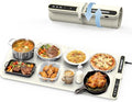 Food Warming Mat Extra Large, Rapid Heating Electric Warming Tray with 9 Temp Setting and 6 Hours Timer,Foldable Warming Trays for Food, Portable Food Warmers for Parties Buffet, Beige