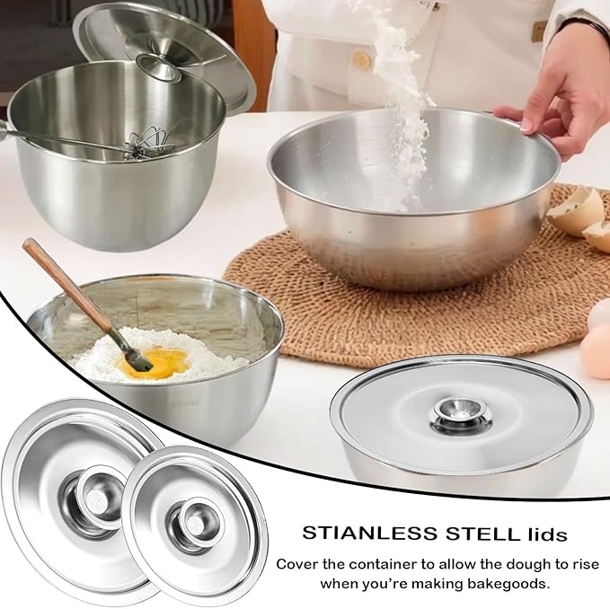 2Pcs Stainless Steel Pot Cover 7.9Inch Pan Lid Universal Lid Pots Pans Cookware Lid Replacement Accessories for Skillets Frying Pans, 20cm