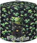 Green Shamrock Pattern Kitchen Appliance Dust Cover with Pockets, St. Patrick's Day Electric Pressure Cooker Cover Compatible with Crock Pot, Rice Cooker Cover, for 6 Qt Pot