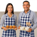 Native Fab Kitchen Apron 2 Pack - 100% Cotton Adjustable, Durable Apron with Pockets, Perfect for Cooking, Baking, Grilling