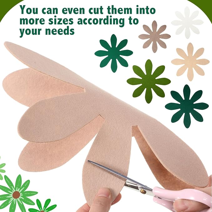 Queekay 12 Pcs Felt Pot and Pan Protectors 12/14/16 Inch Larger Thicker Pan Protector Pads, Colorful Pot Separators for Stacking Cookware Organizing Protecting (Khaki Green)