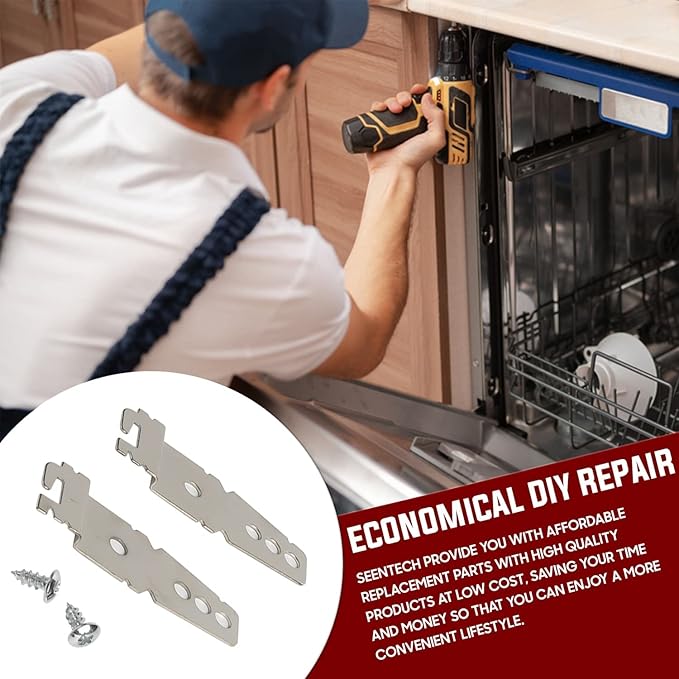 Seentech 8269145 Undercounter Dishwasher Mounting Bracket - Compatible With Kenmore Whirlpool Dishwashers - Repalces: WP8269145, AP6012289, PS11745496, WP8269145VP 8269145- Pack of 2