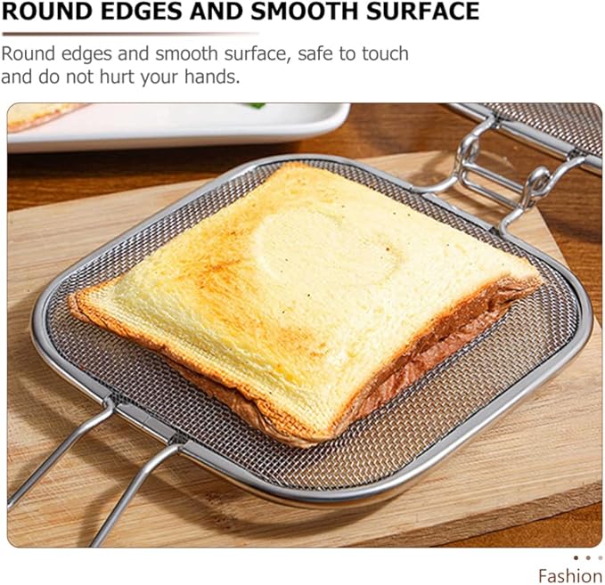Sandwich Cage Toaster Sandwich Clip Sandwich Racks Breakfast Sandwich Maker Grill Press Grilled Cheese Maker Panini Press Stainless Steel Toaster Accessory Kitchen Utensils